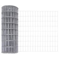 Ограда с пост Сребрист 0,6 x 25 м Стомана