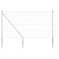 Оградa с колчета Сребрист 1 x 25 m Стомана