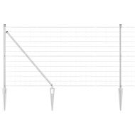 Оградa с колчета Сребрист 1.2 x 25 m Стомана