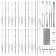 Оградa с колчета Сребрист 0.6 x 50 м Стомана