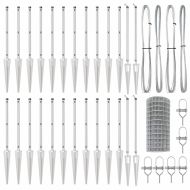 Оградa с колчета Сребрист 0.4 x 50 м Стомана