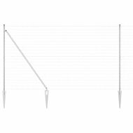 Оградa с колчета Сребрист 1.6 x 10 m Стомана