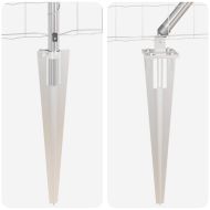 Оградa с колчета Сребрист 0.8 x 25 m Стомана