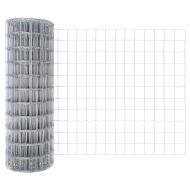 Оградa с колчета Сребрист 1 x 25 m Стомана