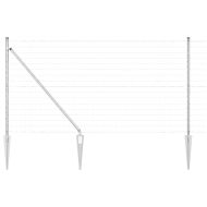 Оградa с колчета Сребрист 1.2 x 25 m Стомана