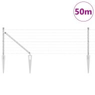 Оградa с колчета Сребрист 0.6 x 50 м Стомана