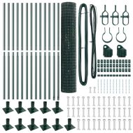 Оградa с колчета Зелен 1.2 x 25 m Стомана