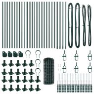 Оградa с колчета Зелен 0.4 x 50 м Стомана
