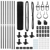 Оградa с колчета Сив 1.2 x 10 m Стомана