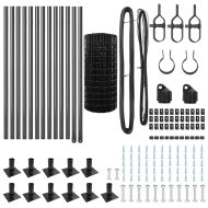 Оградa с колчета Сив 0.6 x 25 м Стомана