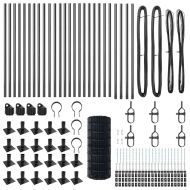 Оградa с колчета Сив 0.6 x 50 м Стомана