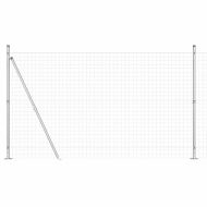 Оградa с колчета Сребрист 1.4 x 10 m Стомана