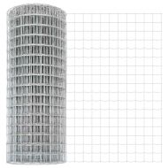 Оградa с колчета Сребрист 1.4 x 10 m Стомана