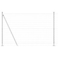 Оградa с колчета Сребрист 1.4 x 10 m Стомана