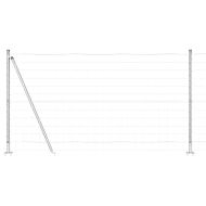 Оградa с колчета Сребрист 1.2 x 10 m Стомана