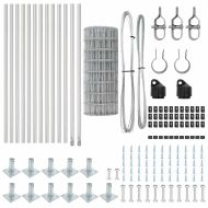 Оградa с колчета Сребрист 0.6 x 25 м Стомана