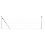 Оградa с колчета Сребрист 0.6 x 50 м Стомана