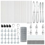 Оградa с колчета Сребрист 0.6 x 50 м Стомана