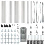 Оградa с колчета Сребрист 0.6 x 50 м Стомана