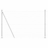 Оградa с колчета Сребрист 1.5 x 10 m Стомана