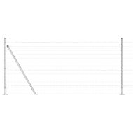 Оградa с колчета Сребрист 0.8 x 25 m Стомана