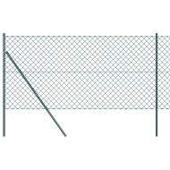 Оградна верига с колони Зелен 1 x 25 m Стомана