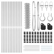 Оградна верига с колони Сребрист 1.2 x 25 m Стомана