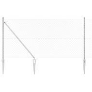 Оградна верига с колони Сребрист 1.4 x 10 m Стомана