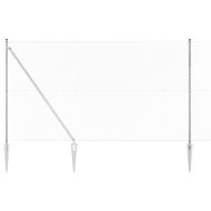 Оградна верига с колони Сребрист 1.6 x 10 m Стомана