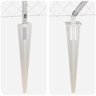 Оградна верига с колони Сребрист 1.5 x 10 m Стомана