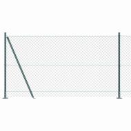 Оградна верига с колони Зелен 1.2 x 10 m Стомана