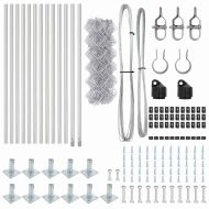 Оградна верига с колони Сребрист 0.6 x 25 м Стомана