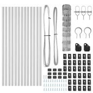 Ограда за пасища Сребрист 25 x 0.8 m Поцинкована стомана
