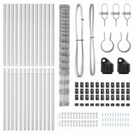 Ограда за пасища Сребрист 25 x 1.5 m Поцинкована стомана