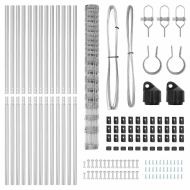 Ограда за пасища Сребрист 25 x 1.6 м Поцинкована стомана