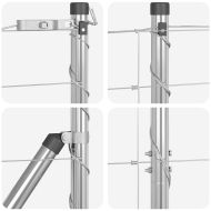 Ограда за пасища Сребрист 50 x 1.6 m Поцинкована стомана