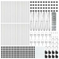 Ограда за пасища Сребрист 100 x 0.8 м Поцинкована стомана