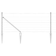 Ограда за пасища Сребрист 25 x 0.8 m Поцинкована стомана