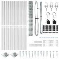 Ограда за пасища Сребрист 25 x 1.2 м Поцинкована стомана