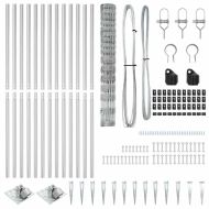 Ограда за пасища Сребрист 25 x 1.2 м Поцинкована стомана