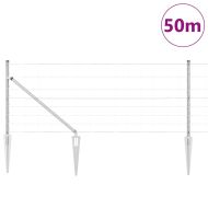 Ограда за пасища Сребрист 50 x 0.8 m Поцинкована стомана