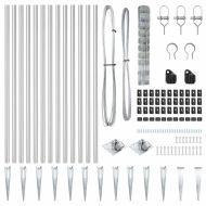 Ограда за пасища Сребрист 50 x 1 m Поцинкована стомана