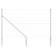 Ограда за пасища Сребрист 50 x 1.4 м Поцинкована стомана