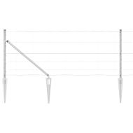 Ограда за пасища Сребрист 100 x 0.8 м Поцинкована стомана
