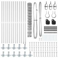 Ограда за пасища Сребрист 25 x 1.2 м Поцинкована стомана