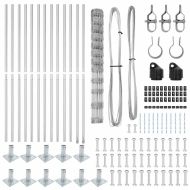 Ограда за пасища Сребрист 25 x 1.4 м Поцинкована стомана