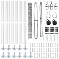 Ограда за пасища Сребрист 25 x 1.4 м Поцинкована стомана
