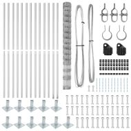 Ограда за пасища Сребрист 25 x 1.6 м Поцинкована стомана