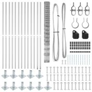 Ограда за пасища Сребрист 25 x 1.6 м Поцинкована стомана