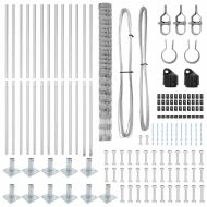 Ограда за пасища Сребрист 25 x 1.6 м Поцинкована стомана